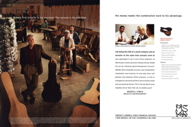 2002 Merrill Lynch: Drews First Priority Vintage Print Ad