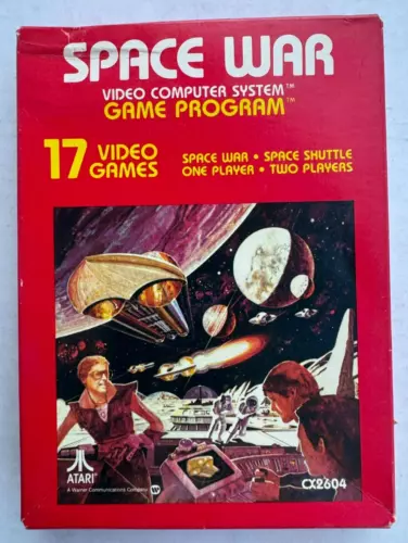 1978 Atari Space War Video Computer System Game Program Cartridge w/ Manual