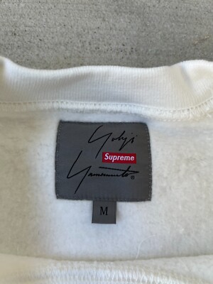 Supreme x Yohji Yamamoto Crewneck Sweatshirt White Size