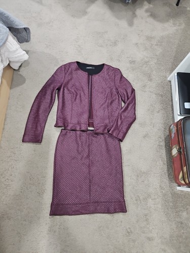 Marc Cain Skirt Suit, maroon Color As New - Picture 4 of 13