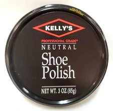 KELLY'S Professional Wax Paste Shoe Polish 6 Colors - Pick Yours - 3.0 oz.