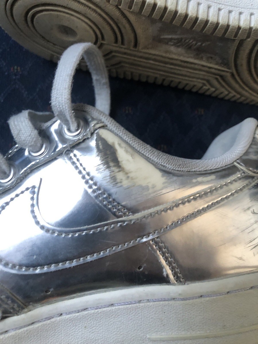 Nike Air Force 1 SP Liquid Metal Chrome CQ6566-001 METALLIC SILVER