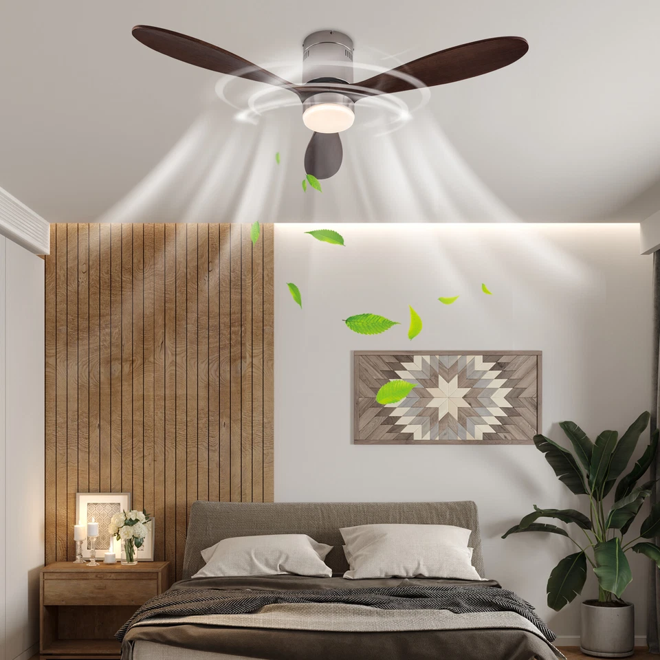 Ceiling Fan with Dimmable Light 6-speed Adjustable Ceiling Fan 52 Inch Smart - Image 3 of 4