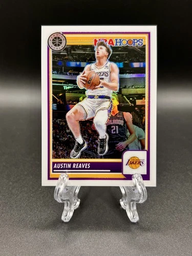 2023-24 Panini Nba Hoops Premium Stock - Austin Reaves #120 White Seismic Prizm