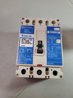 #ad EHD3100 Circuit Breaker EHD 3 Pole 100 Amp 480 VAC 250 VDC 14K $39.95