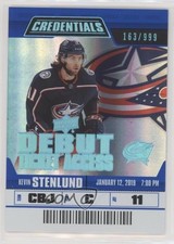 2019 Upper Deck Credentials Debut Ticket Access /999 Tier 1 Kevin Stenlund 7ba