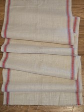 Antique Linen Kitchen Tea Towel Toweling Fabr...