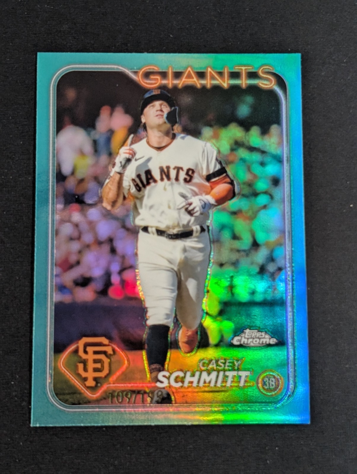 Casey Schmitt 2024 Topps Chrome #220 Aqua Refractor /199