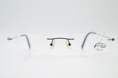 Brille Flair 955 TITAN Schwarz Randlos Brillengestell eyeglasses Neu