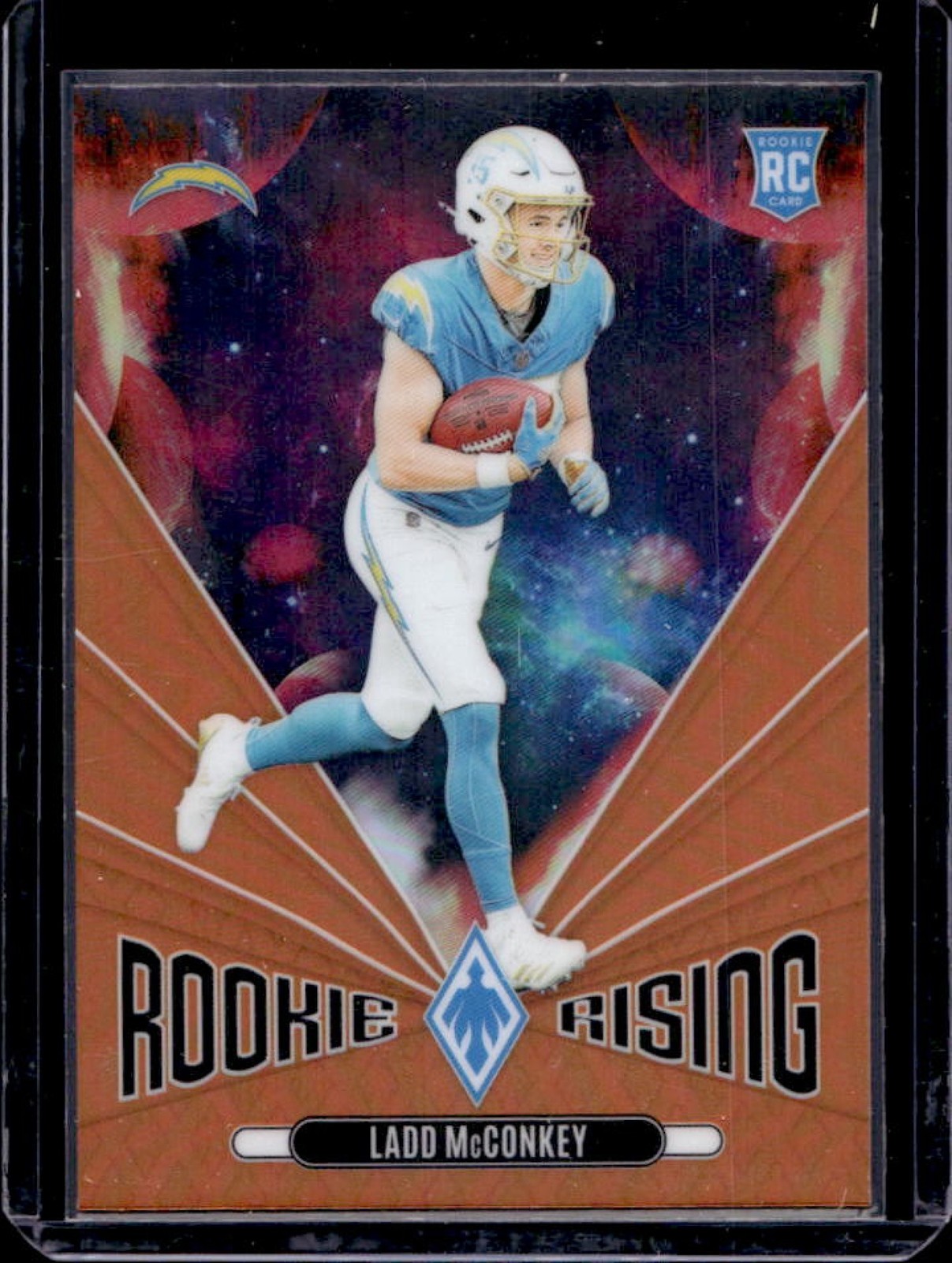 2024 Phoenix Ladd McConkey Rookie Rising RC Orange #RR-LMY Chargers