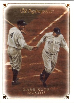 2007 Upper Deck Masterpieces Baseball ''Main Set'' Cards