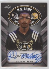 2017 Leaf Metal US Army All-American Bowl Tour Black 4/15 DJ Matthews Auto 0b2