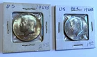 (2) 1964D Kennedy half dollars