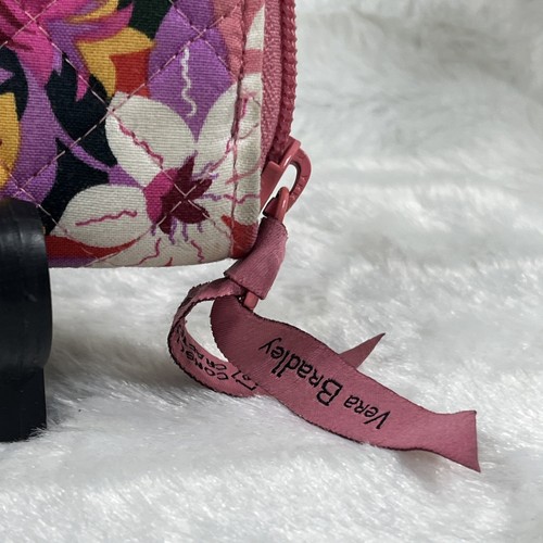 Vera Bradley Floral Pattern Wristlet Zip-Around Wallet Purse - Picture 3 of 6