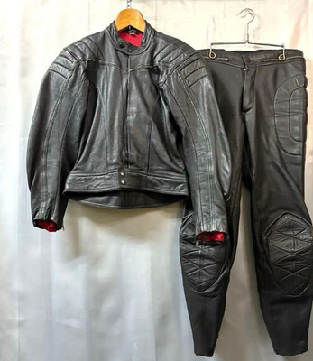 70s 80s GREYHOUND FLM-LEATHERS Set up Jacket size M [VG] ship From JAPAN 