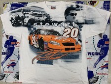 Tony Stewart NASCAR Chase Authentics Joe Gibbs Racing 2003 AOP T Shirt Size XL