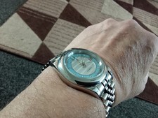 Automatic Watch Seiko Nh35 Movement 39.5mm Stainless Steel Case S/B/W Dial