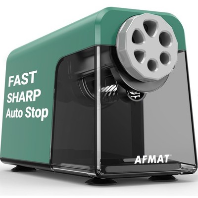 Heavy Duty Electric Pencil Sharpener, 6 Holes, Auto Stop Pencil Sharpeners fo...