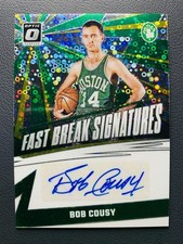 2024-25 Panini Donruss Optic Bob Cousy Fast Break Signatures Silver Prizms Auto