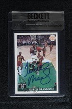 BAS 1991-92 Front Row Terrell Brandon #10 Seal of Authenticity Auto 3c7
