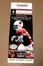 Arizona Cardinals 12/7/2014 Ticket v KC Chiefs Travis Kelce 1st NFL Game 100+yds