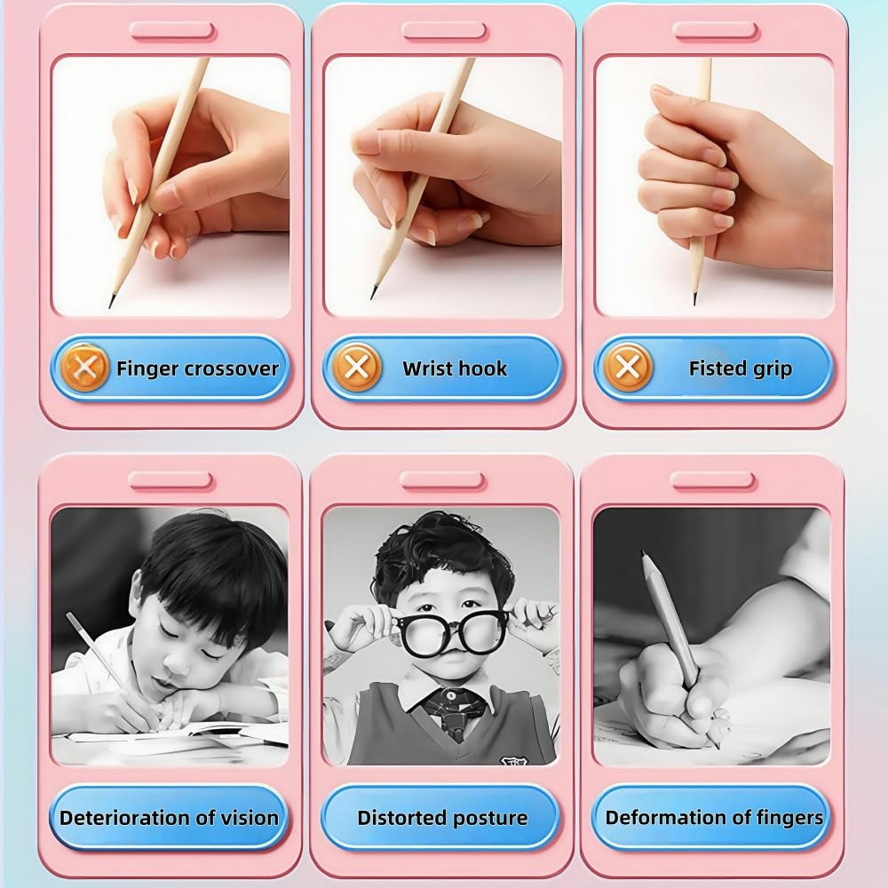 Handwriting thick mechanical pencils with grip: 2.0MM HB Pencil for kids with...