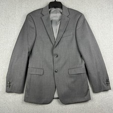 Tommy Hilfiger Suit Jacket Mens 36R Gray Wool Blend Stretch 2 Button Notch Lapel