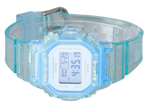 Casio Baby-G Digital Summer Jelly Transparent Blue Resin BGD-565SJ-2 Lady Watch - Picture 3 of 3