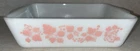 Pyrex Pink Gooseberry 503 Space Saver Casserole Dish 1.5 QT No Lid Vintage
