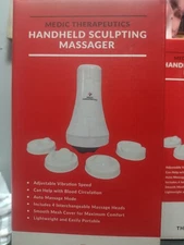 Medic Therapeutics Handheld Sculpting Massager, Adjustable Vibration