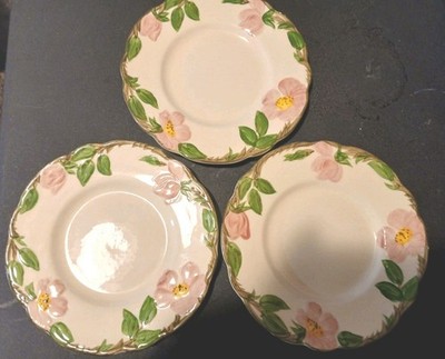 Vintage Franciscan Desert Rose Dinner Plates 10.5  USA Set Of 3