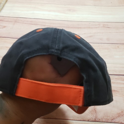Anaheim Ducks Hat Cap Mens Strap Back Black Orange Hockey NHL Logo Reebok - Picture 5 of 9