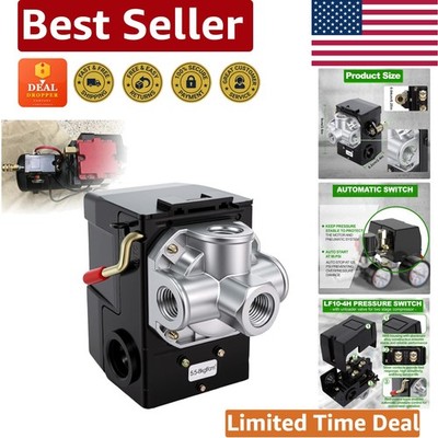 Iron Pressure Switch for Air Compressors,  Certified, 4 Port & User-Friendly
