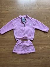 New Balance Toddler 24 Month Tennis Skirt Pink With Matching Quarter Zip