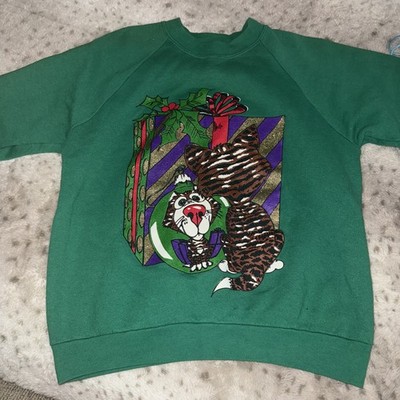 Vtg Fruit of the Loom Christmas Sweatshirt Adult Medium Holiday Perect Condition
