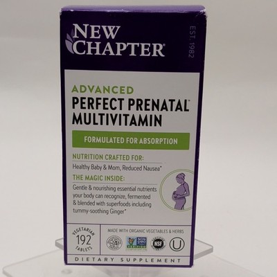 New Chapter Advanced Perfect Prenatal Multivitamin 192 Vegetarian Tablets
