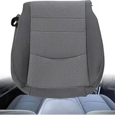 Driver Side Bottom Replacement Cloth Seat Cover Gray Compatible with Ram 1500 25