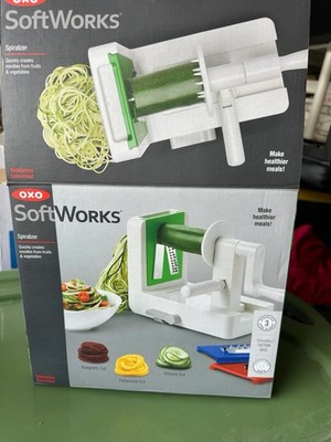 OXO SoftWorks Spiralizer Vegetable Noodle Maker w/ 3 Blades & Box