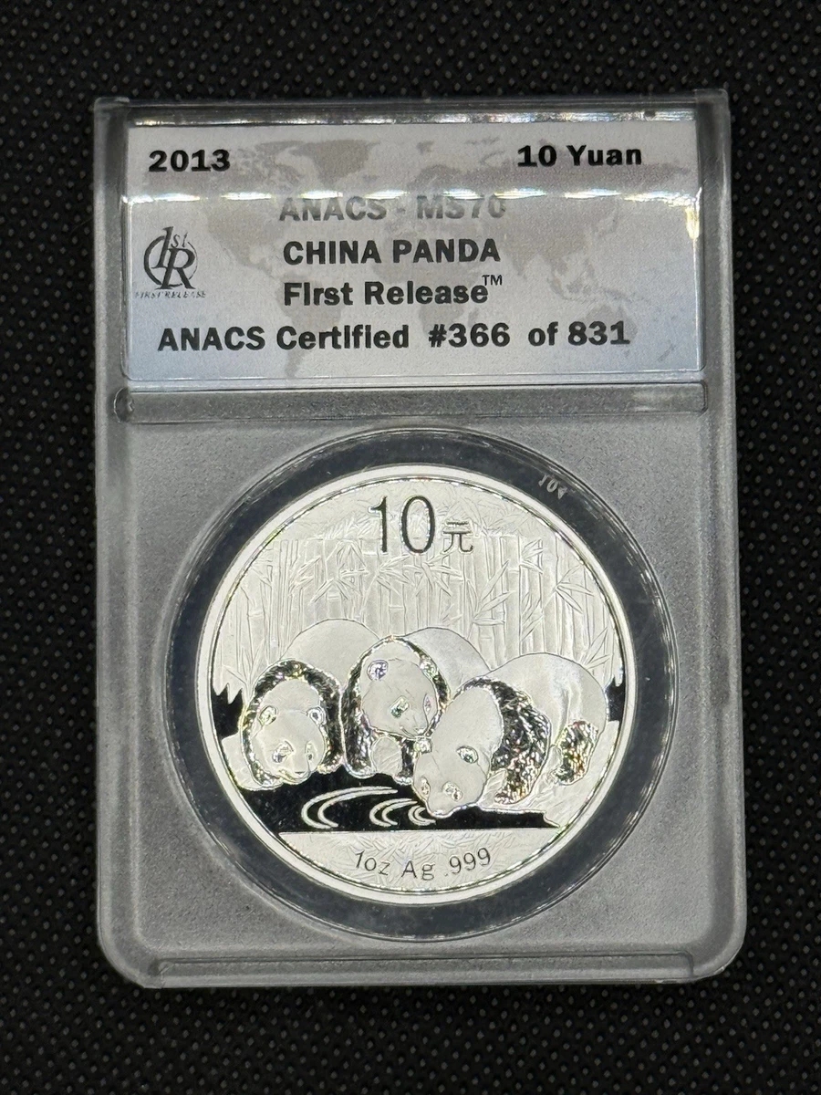 Chinese Panda MS 70 Graded 2013 Silver Bullion Coins for sale | eBay