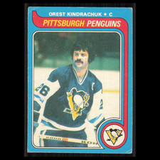 Orest Kindrachuk #218 1979 O-Pee-Chee Pittsburgh Penguins Hockey Card NHL EX