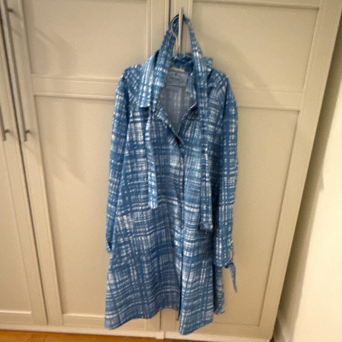 PRADA Blue Coats, Jackets & Vests Polyester Outer Shell for Women