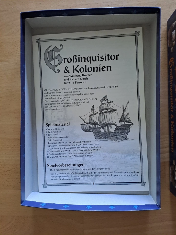 El Grande Erweiterung Großinquisitor & Kolonien  Hans im Glück gut - Bild 3 von 4