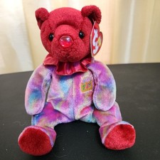 TY Beanie Baby 2001 Ruby The July Birthday Bear