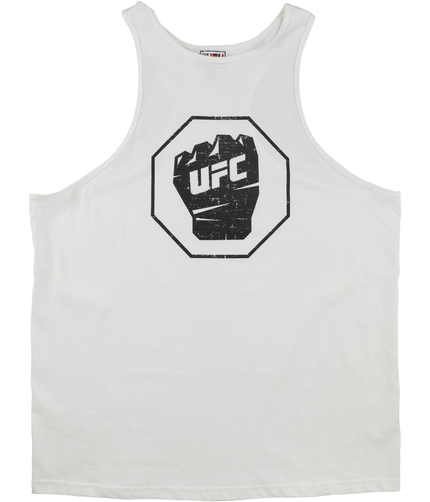 Мужская майка Busch Gardens с эффектом потертости Fist Muscle, белый, L / XL