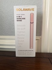 Solawave 4-in-1 Radiant Renewal Skincare Wand Massager Rose Gold - New