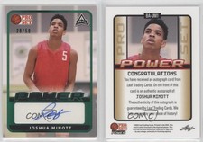 2021 Leaf Pro Set Power Base Green Spectrum Foil /50 Joshua Minott #BA-JM1 Auto