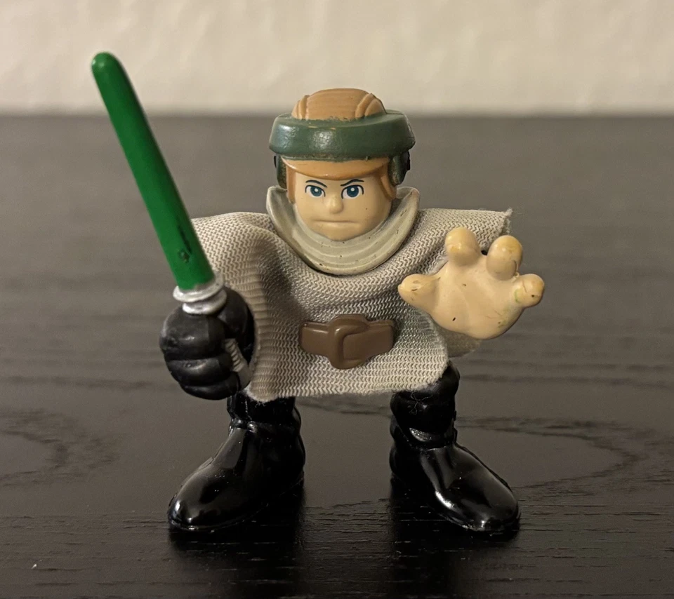 RARO STAR WARS ENDOR LUKE SKYWALKER + SOLDADO REBELDE HASBRO HÉROES GALÁCTICOS 2007 Foto 2 de 4