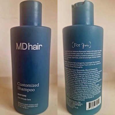 MDhair Customized Hair Care Shampoo RESTORE Sulfate Free 150ml VERSIEGELT x1