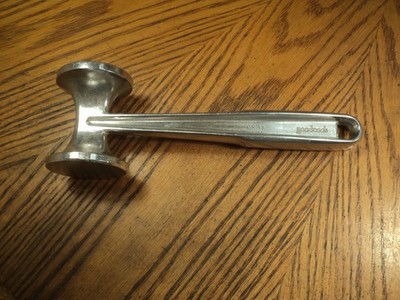 Vintage Goodcook Aluminum Meat Tenderizing Hammer Kitchen Tool  9-1/2'' Long
