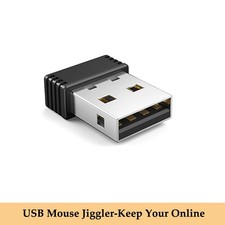 USB Mouse Jiggler Automatic Mouse Mover Keeps Computer Awake for PC Laptop Plug